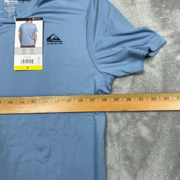 Quiksilver Mens S Blue Moisture-Wicking Short Sleeve T-Shirt 6760 - Picture 5 of 9